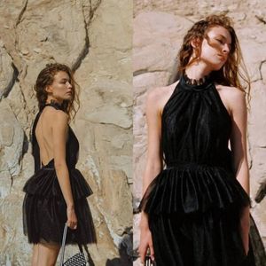 Anthropologie Black Mini Dress